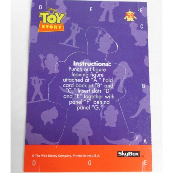 Vintage Skybox Disney Toy Story Punch Out Pop Up Trading Cards Lot of 12 Buzz - Picture 4 of 4